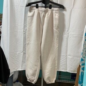 Cream Joggers for Women